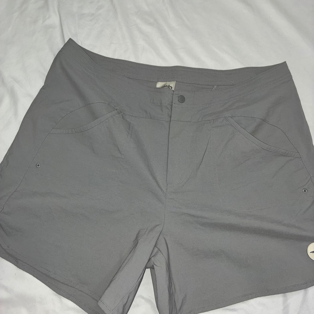 Reel‎ Life Performance Shorts Womens XL Grey swim Hiking Outdoor Stretch Active